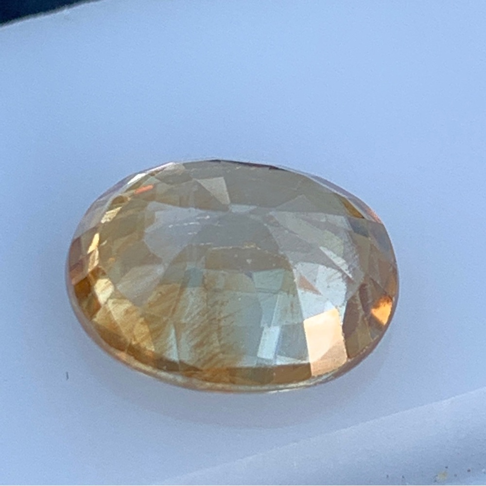 Yellow Zircon 3.11Ct Oval Cut Natural Golden Yellow Zircon - Picture 13 of 17